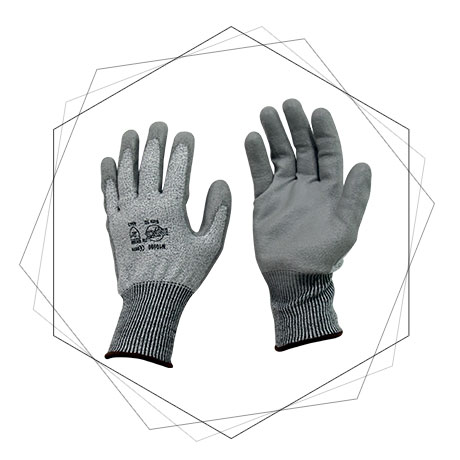  13 Gauge Grey Blade X5 Liner Cut Resistant Gloves -  Cut level 5 protection gloves