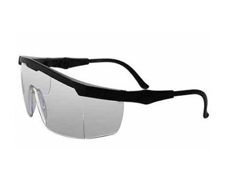  145 Black Frame Silver Lens Safety Spectacles