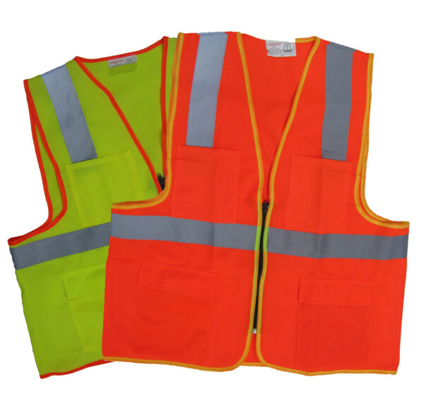  2388 Reflective Vest Fabric With Pocket - Reflective Vest Fabric With Pocket