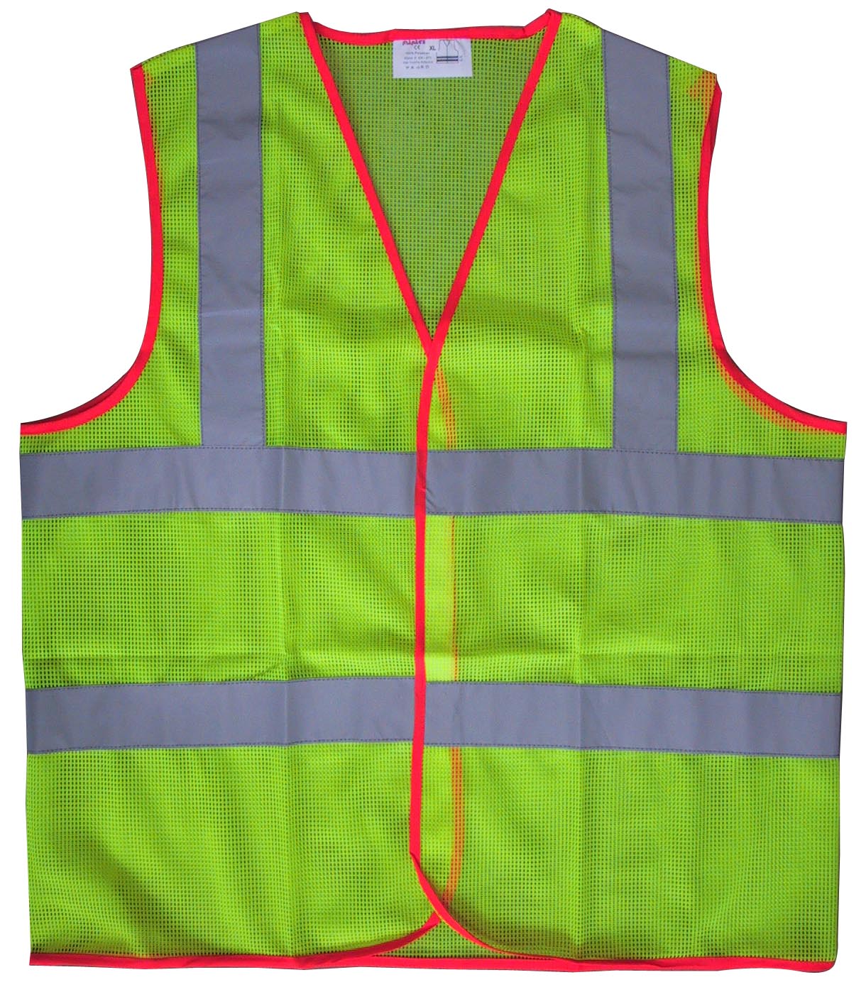  2662 Reflective Yellow Vest Mesh Construction Work Wear Reflective Vest