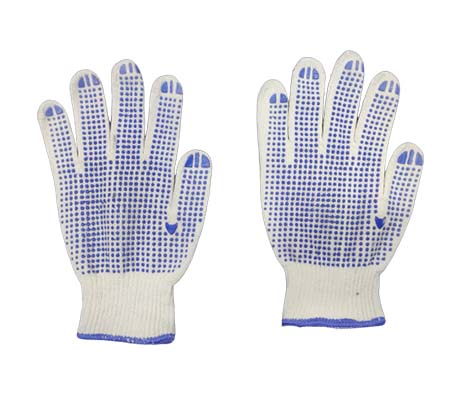 One Side Blue Knitted Gloves 900