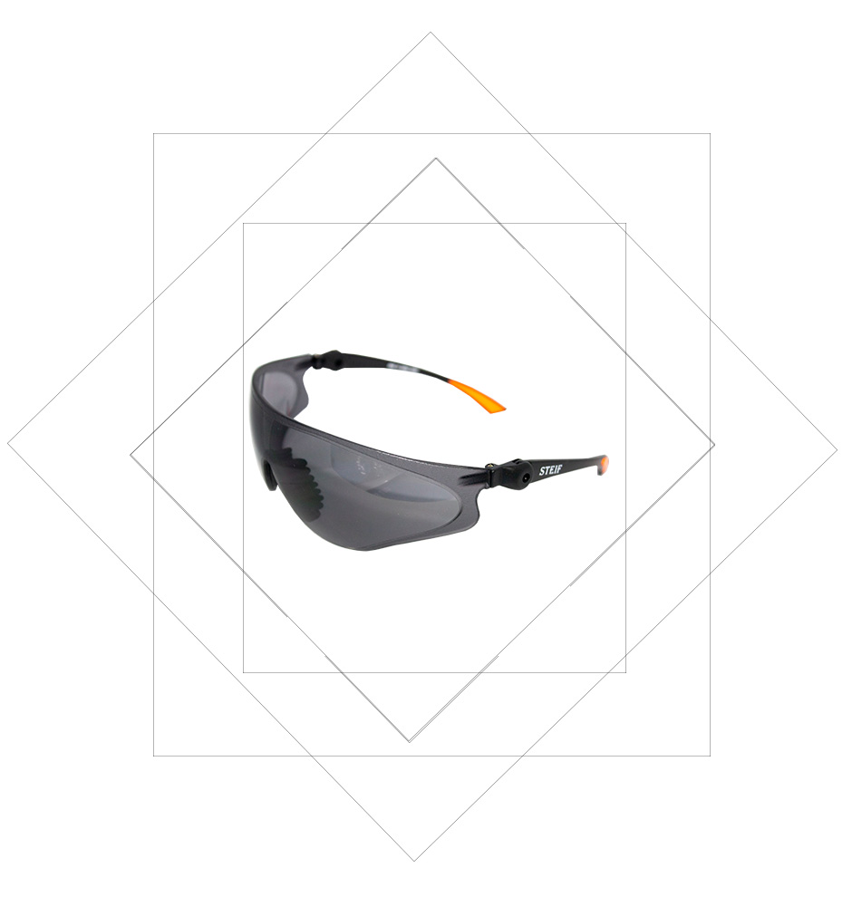 92089 Black Orange Frame Safety Spectacles Dust Eye Protection UV Protection Safety work glass