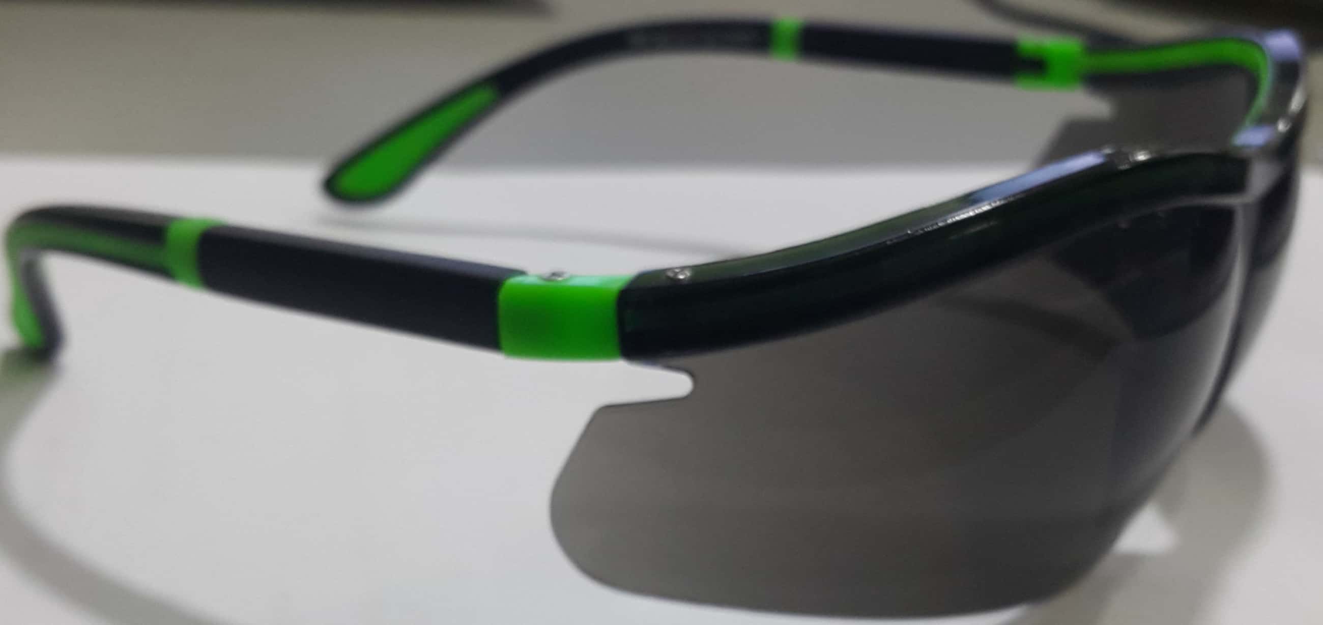 92190 Green Frame Clear Lens Safety Spectacles Dust Eye Protection UV Protection Safety work glass
