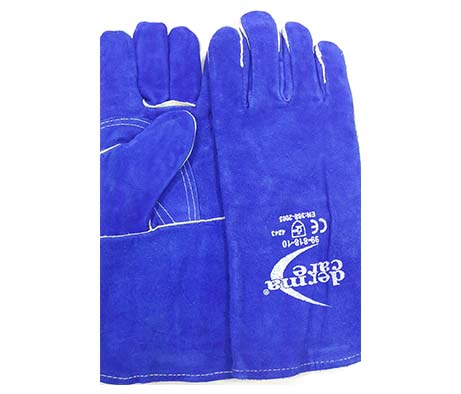  9981810 Welder's Gloves Blue W/Blue REF 14"