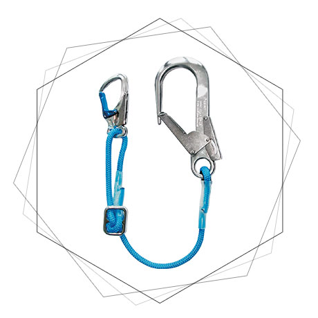  Adjustable Kernmantle Rope Lanyard (Large Double Action Hook)