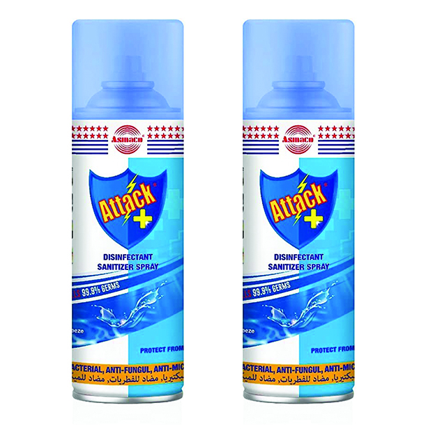  ASMACO Attack Disinfectant Sanitizer Spray Ocean Breeze