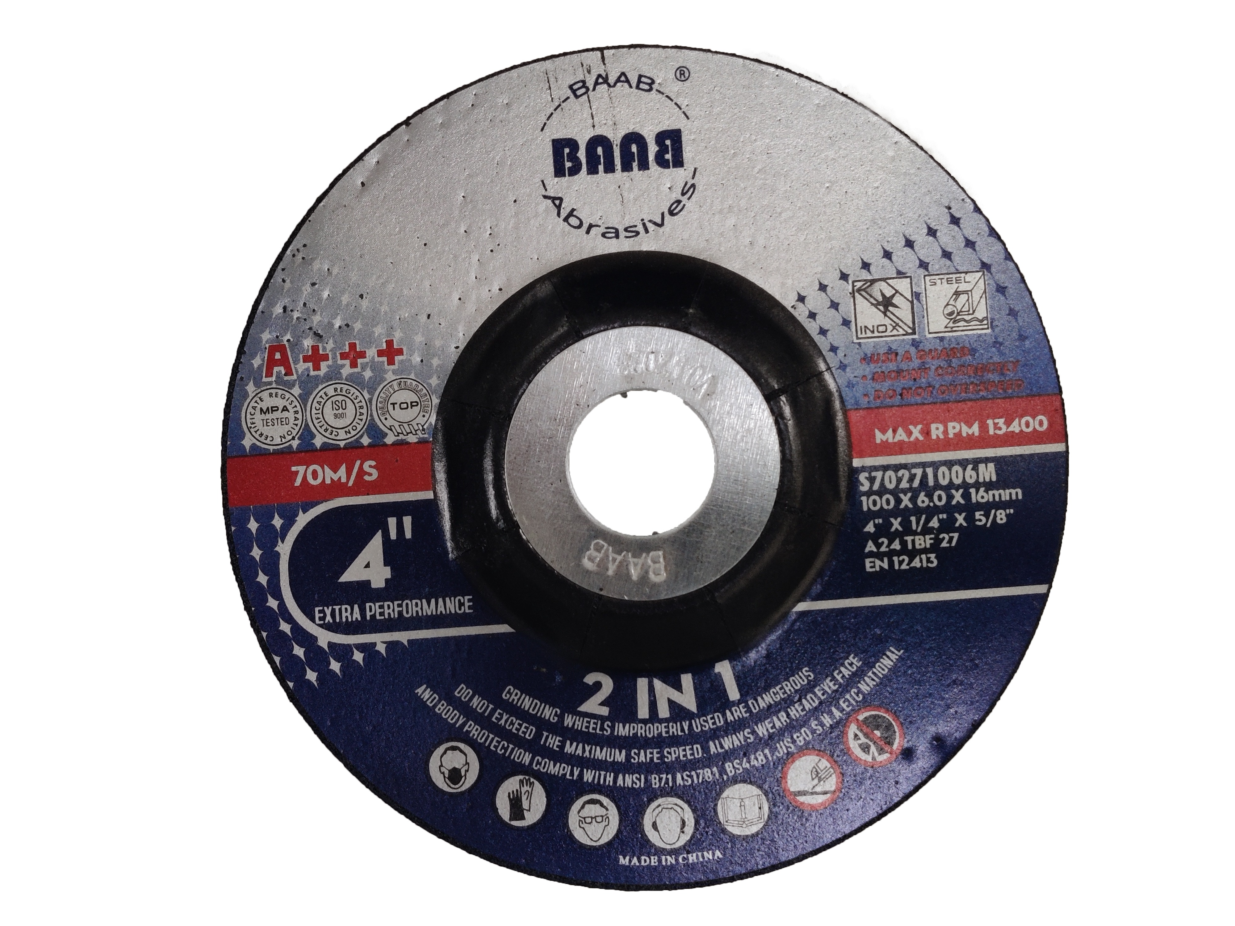  BAAB METAL GRINDING DISC -4 inch