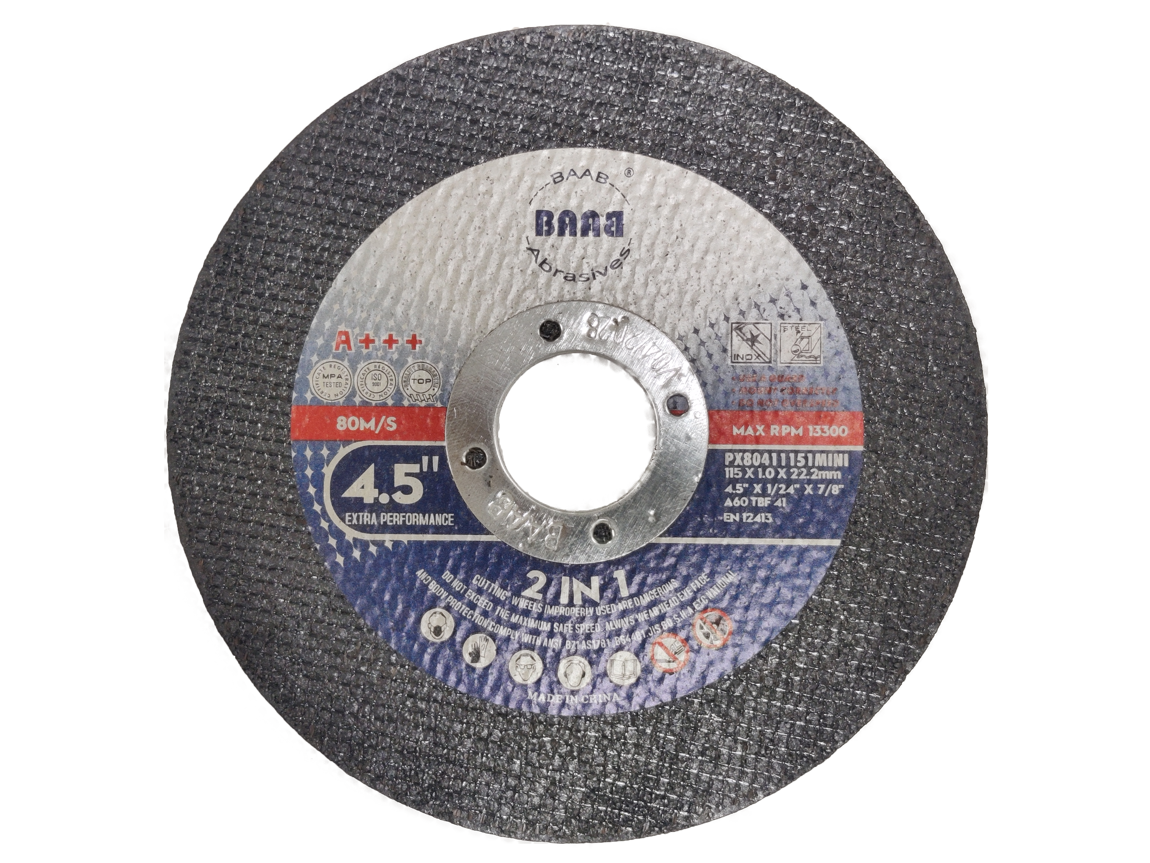  BAAB STEEL CUTTING DISC – 4.5 Inch