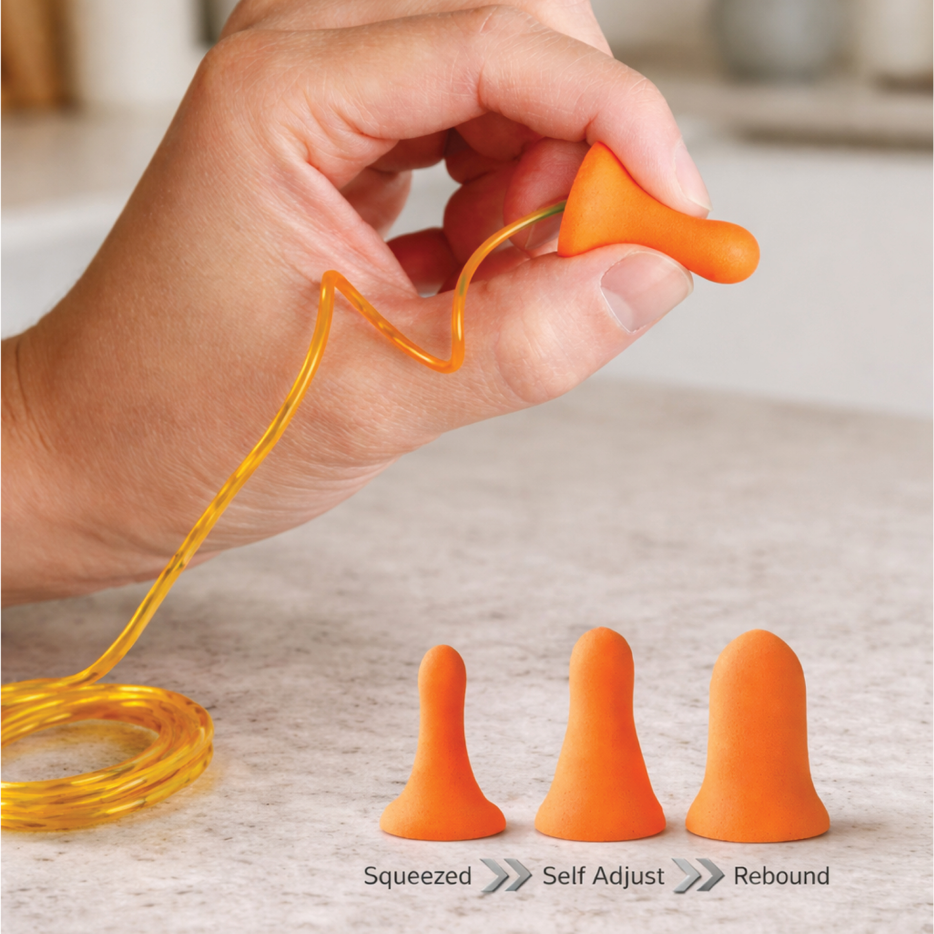 STEIF Big Bell Corded Earplug EC-1005A-C, Big Bell Corded Earplug (Disposable Earplugs) by STEIF