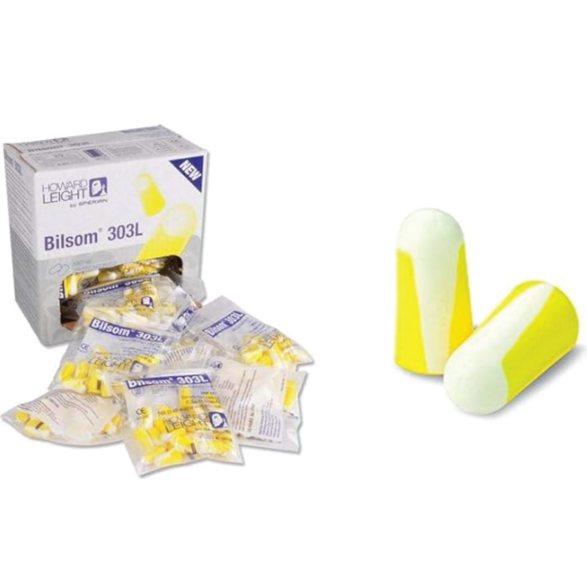 EARPLUG 303-L 1PR/POUCH, Bilsom 303 Single-Use Earplug - Howard Leight 303L Single-Use uncorded Earplug