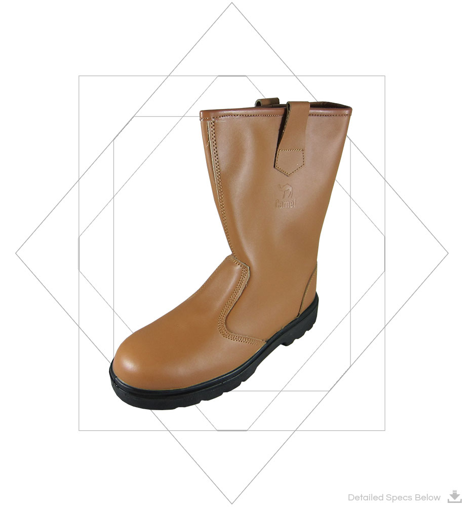  Manager's Safety Shoes Camel - Full Grain Leather Safety Shoes