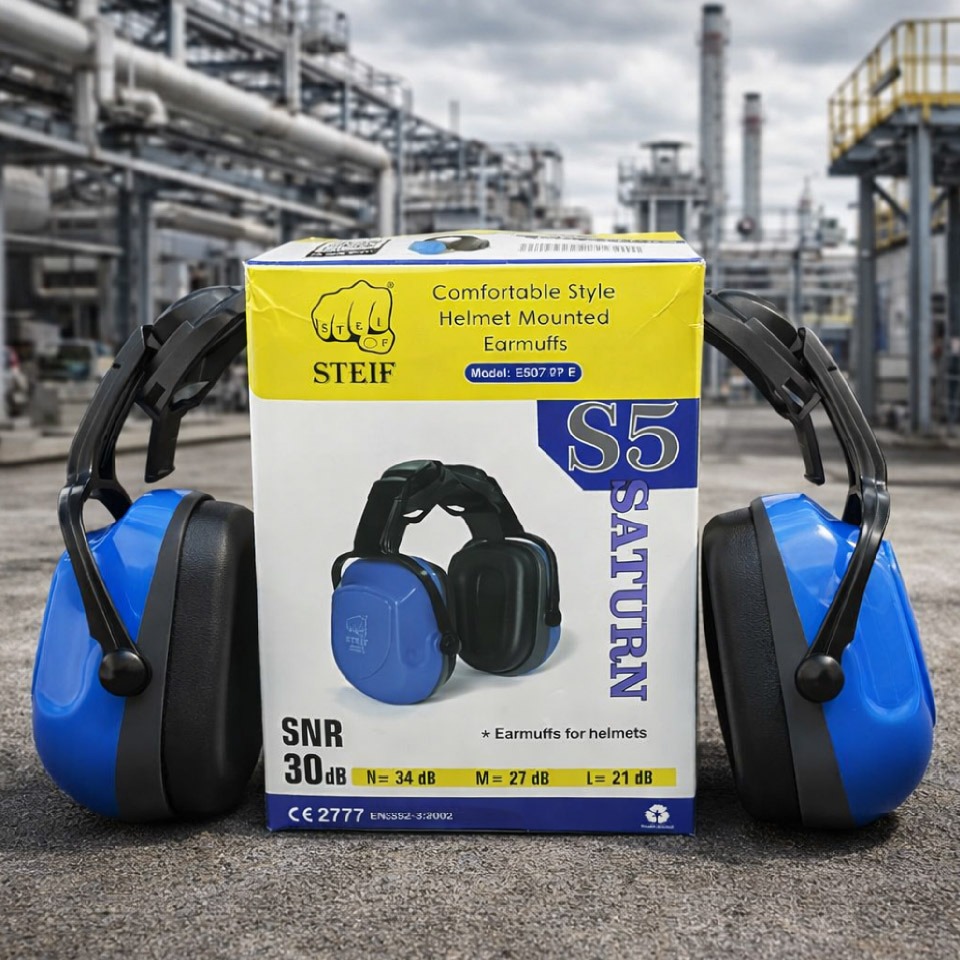 STEIF Cap Mounted Earmuff Saturn S5 Blue,Cap Mounted Earmuff Saturn S5 Blue by STEIF