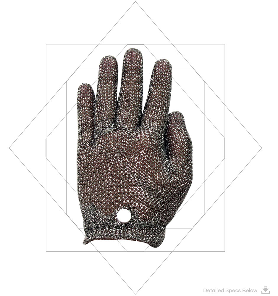 Chainmail Gloves,Cut Resistant Glove Stainless Steel Wire Metal Mesh (Manulatex GCM Stainless Steel Chainmail Gloves)