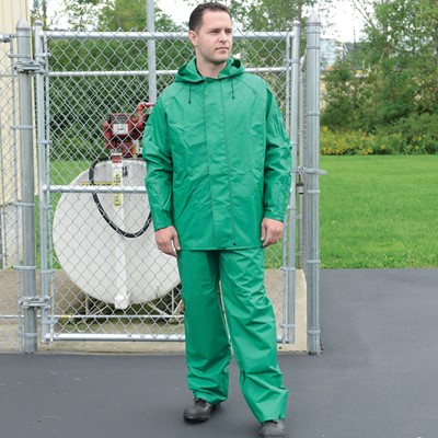 Chemical & Flame Retardant Suit - Chemical Resistant And Flame Retardant Green Suit
