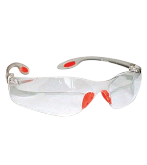 Clear Frame Smoke Lens Safety Spectacles