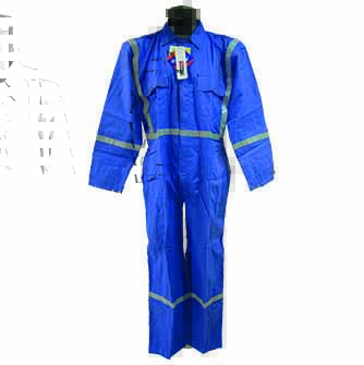  Coverall With Reflective Tape Cotton Long Sleeve