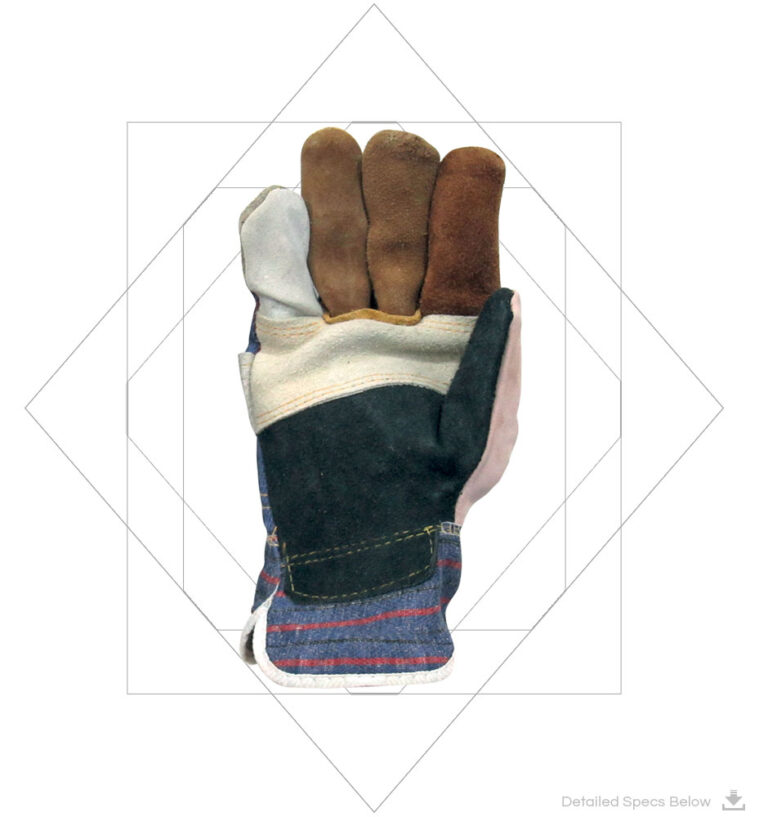 Cowsplit Rainbow Color Leather Gloves L37