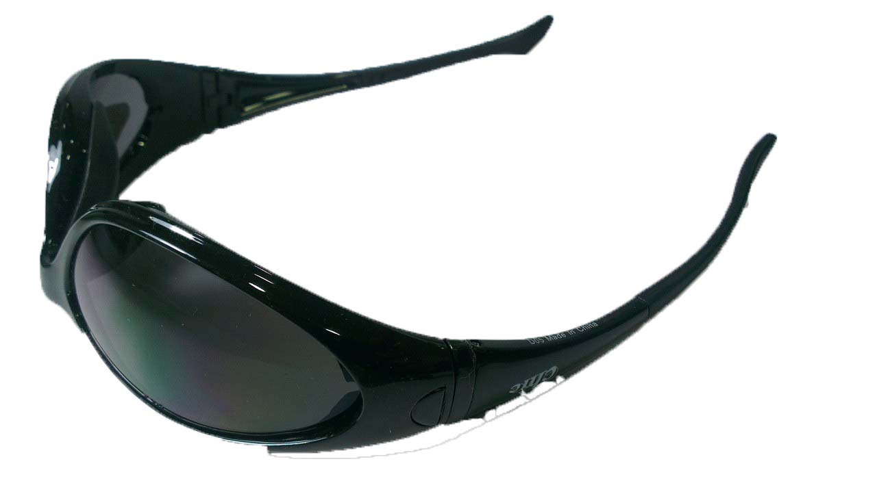 D05 Safety Glasses Black Frame Clear Lens Safety Glasses (DO5)