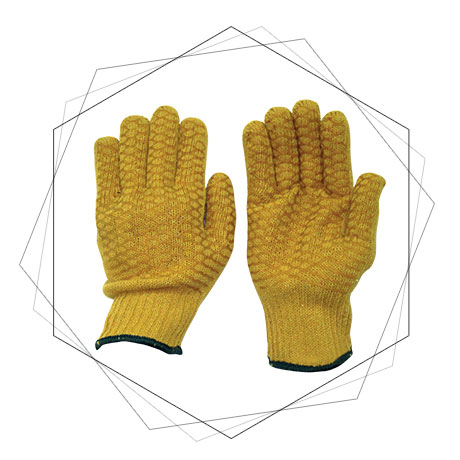 Polycotton Knitted CrissCross Gloves