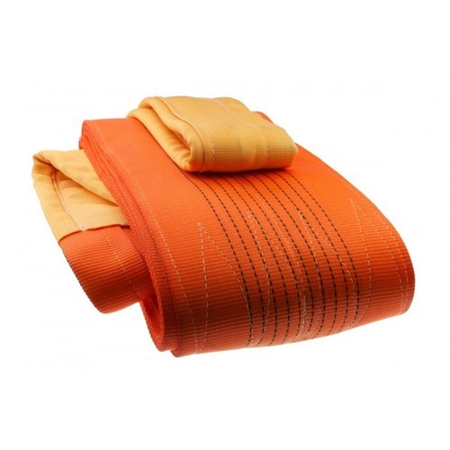  Double ply Orange Webbing Sling Safety Factor 6-1,  Flat eye Safety Polyester Lifting Sling