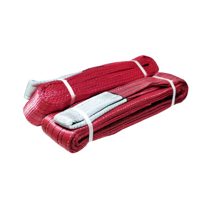  Double Ply Webbing Sling, Red Lifting Sling 10 T  Heavy duty Webbing Anchorage Polyester Sling