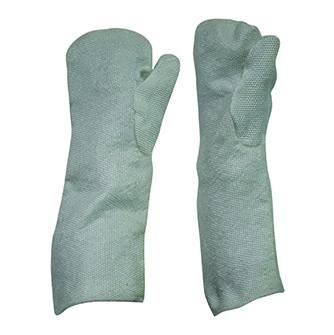 Fibre-Glass Fabric Mitten Gloves- Extreme Temperature Protection Gloves