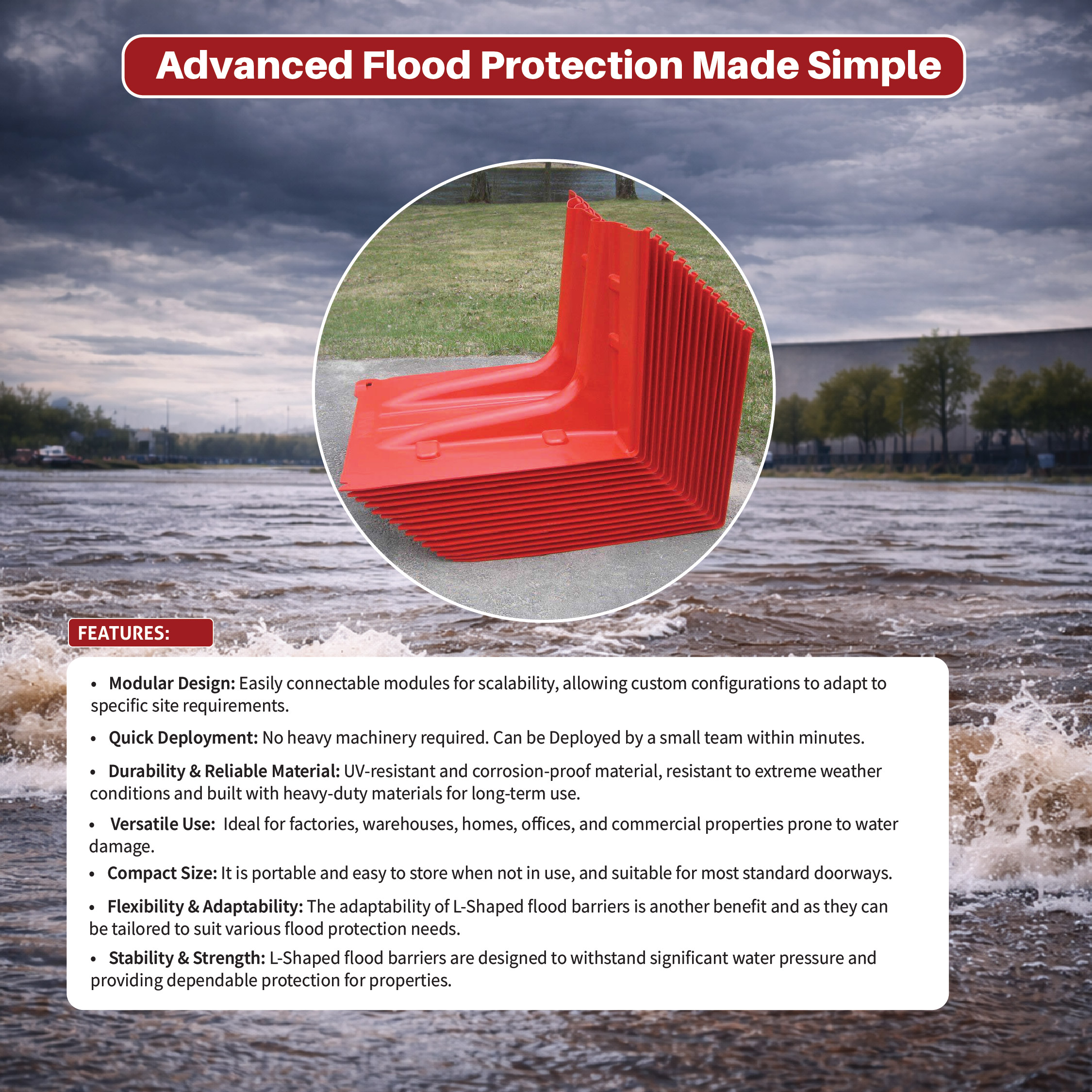 FLOOD PREVENTION BARRIER/ BOX WALL