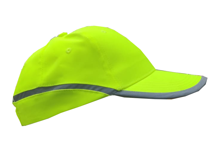 Fluorescent Reflective Cap -High Visibility Safety Unstructured Cap ...