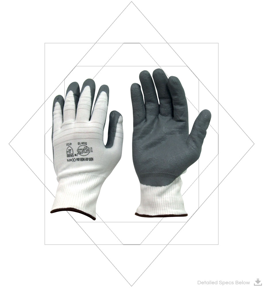 Foam Nitrile Dipped Gloves, Nitrile Cut Resistant Gloves with Foam - Nitrile Coated Cut Resistant Safety Gloves