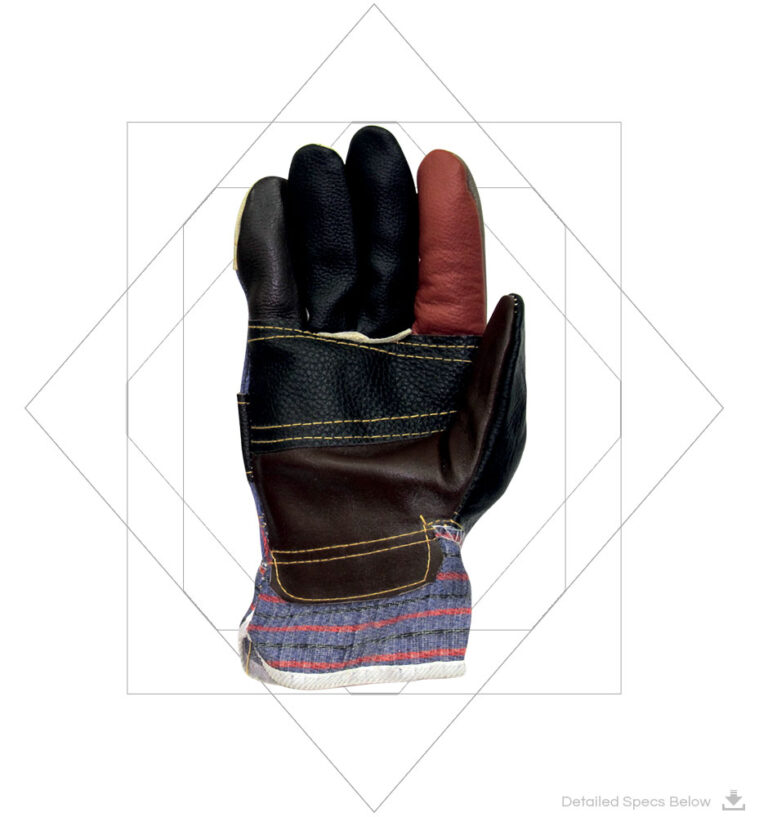 Full Grain Rainbow Color Leather Gloves L31