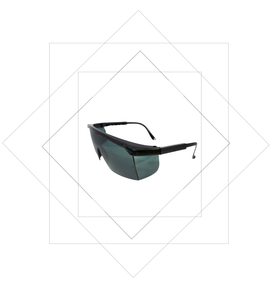 GB014 Smoke Lens Safety Spectacles, UV protection, fog resistant