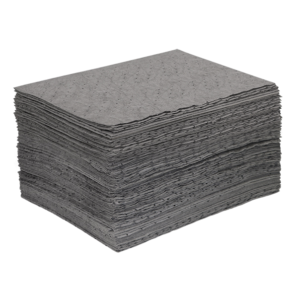  GP204H Heavy Weight Universal Absorbent Pads Grey -Universal Absorbent Pads for Oil Spills & Soak Up Water