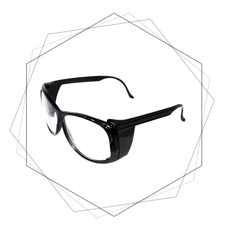 HF123 Black Frame Safety Spectacles