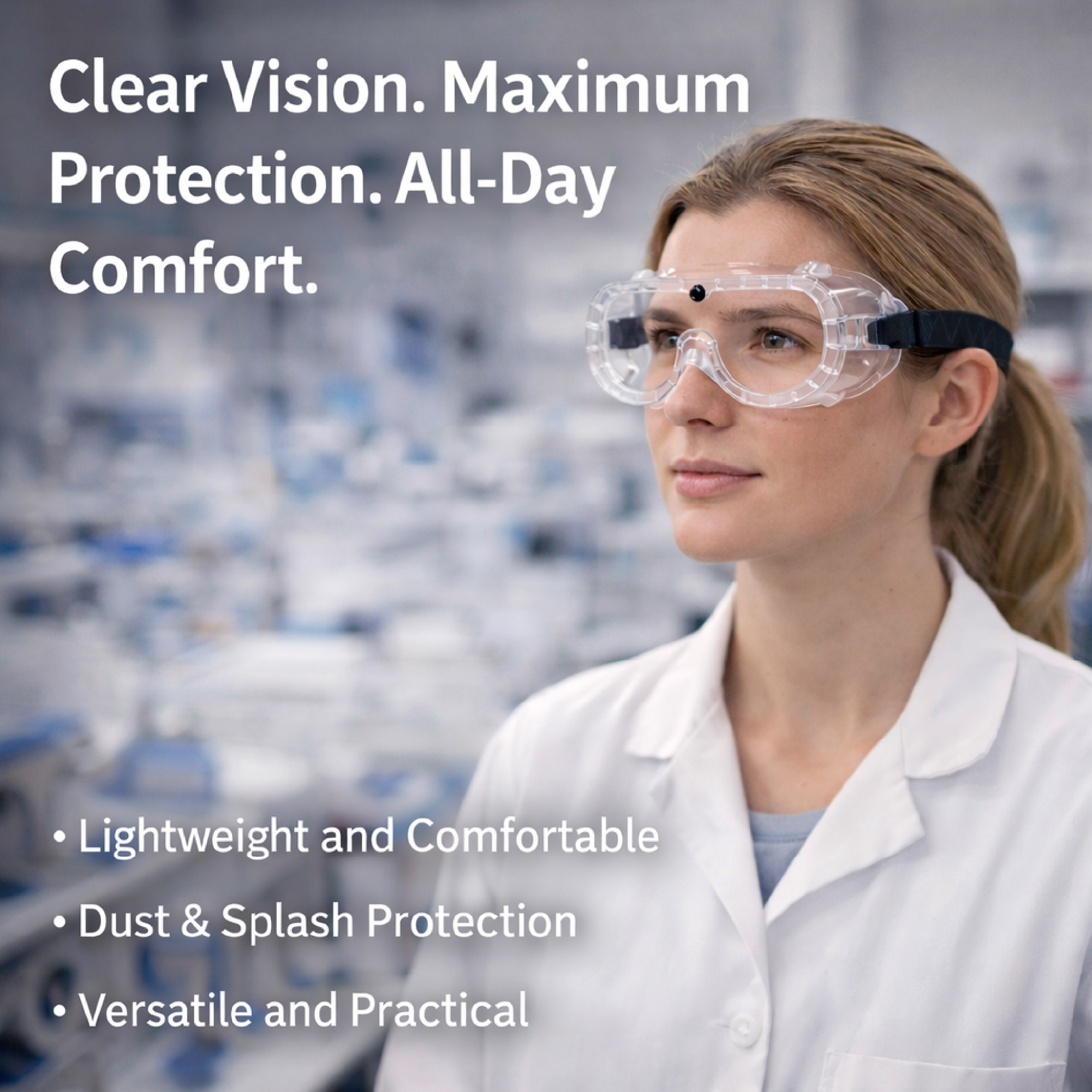 INDIRECT VENT GOGGLES  204 with PC (Poly Carbonate) Lens by STEIF,INDIRECT VENT 204  Safety GOGGLES  with PC (Poly Carbonate) Lens by STEIF