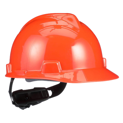  MSA HDPE V-Gard,MSA V-Gard Unvented Safety Helmet -HDPE