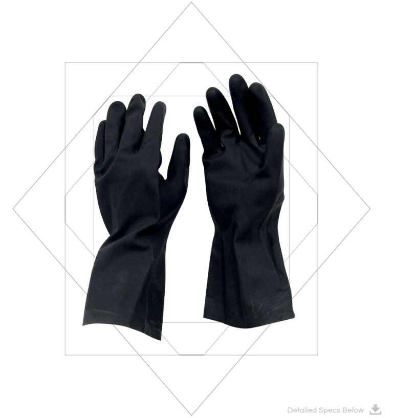 Neoprene Gloves,Neoprene Chemical Resistant Gloves - Neoprene Flock lined Gloves