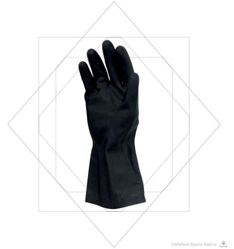 Neoprene Gloves,Neoprene Chemical Resistant Gloves - Neoprene Flock lined Gloves