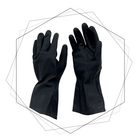  Neoprene Gloves,Neoprene Chemical Resistant Gloves - Neoprene Flock lined Gloves