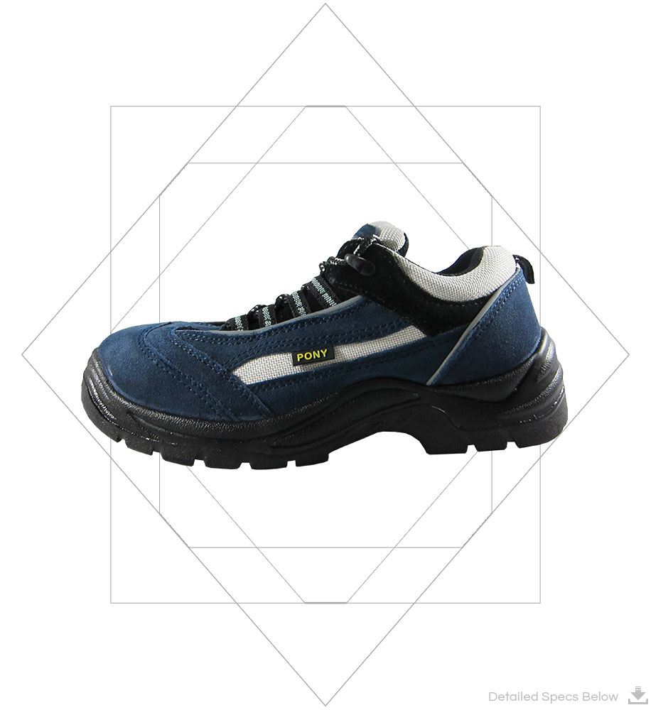 S1P Manager`s Safety Shoe Pony- Anti static and shock absorbing Manager's safety shoe, Safety foot wear,  Oil and Chemical resistant