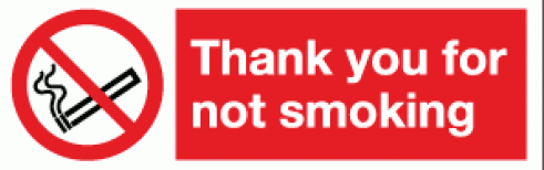  PR5RP THANKYOU FOR NOT SMOKING