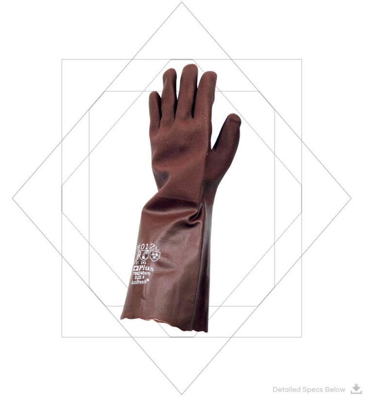 Double Dipped PVC Gloves -PVC Double Dipped Gauntlet Gloves
