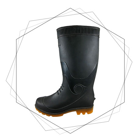  MANAGER`S GUMBOOTS BLACK-Anti Slip Sole