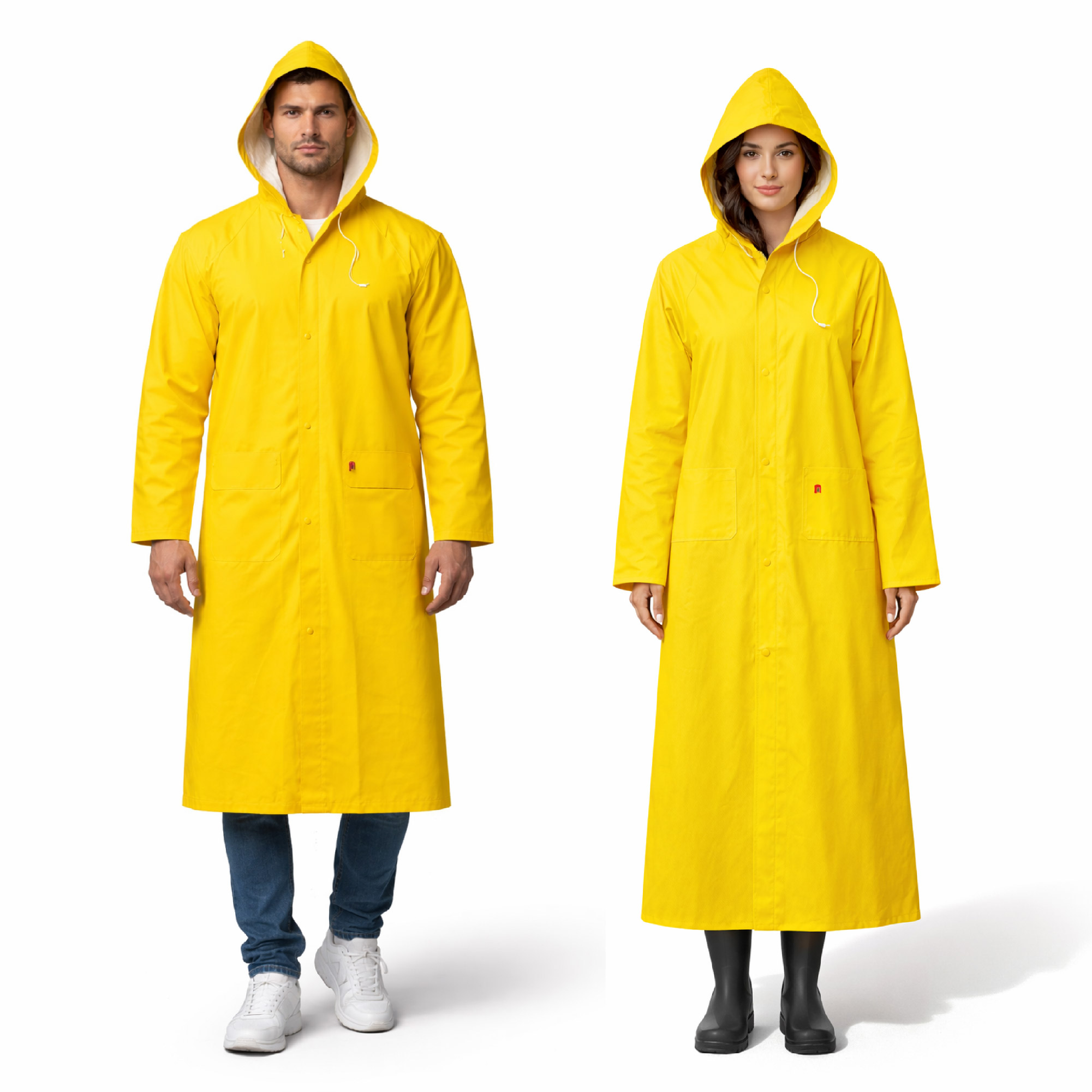 PCV Yellow Raincoat Polyester PVC Rain Jacket and Pants  Waterproof Rain Suits  Made of high quality PVC material Unisex Yellow Rainfreem suits We are the best seller of the suit. Available with different sizes.