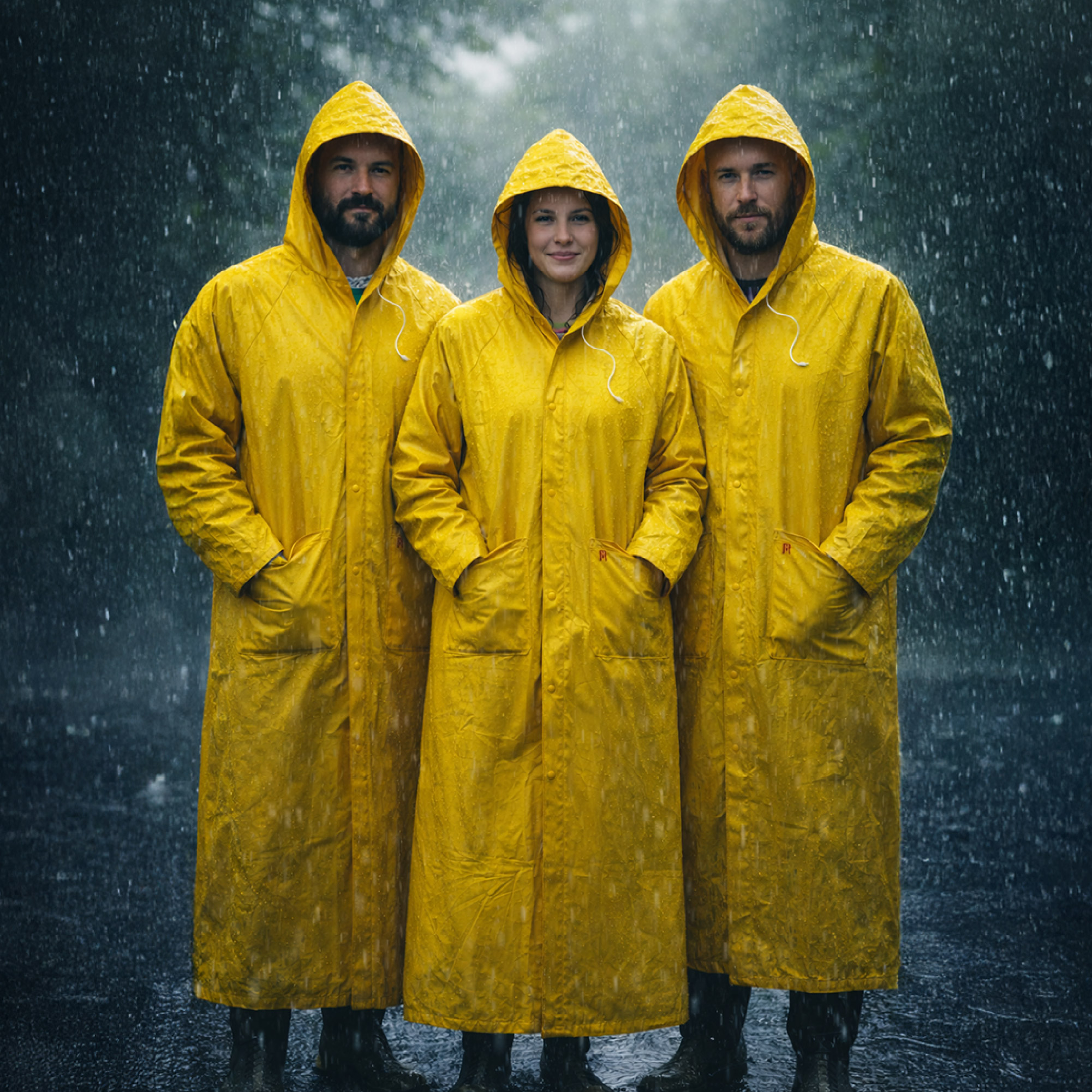 PCV Yellow Raincoat Polyester PVC Rain Jacket and Pants  Waterproof Rain Suits  Made of high quality PVC material Unisex Yellow Rainfreem suits We are the best seller of the suit. Available with different sizes.