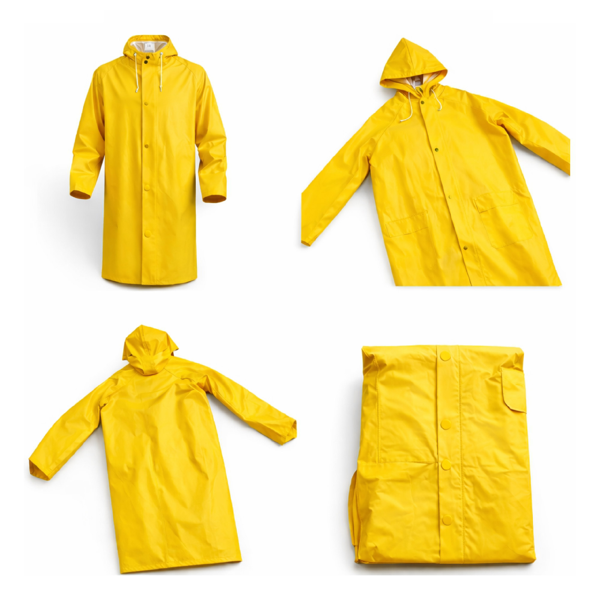 PCV Yellow Raincoat Polyester PVC Rain Jacket and Pants  Waterproof Rain Suits  Made of high quality PVC material Unisex Yellow Rainfreem suits We are the best seller of the suit. Available with different sizes.