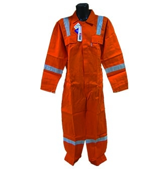 Pyrovatex Flame Retardant Coverall With Reflective Tape - Pyrovatex Fire Retardant Coverall Grey