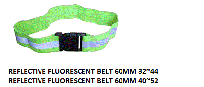  Reflective Fluorescent Belt 60MM- Safety Visible belt