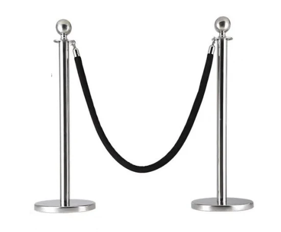 Round Top Queuing Barrier(Golden and Steel)