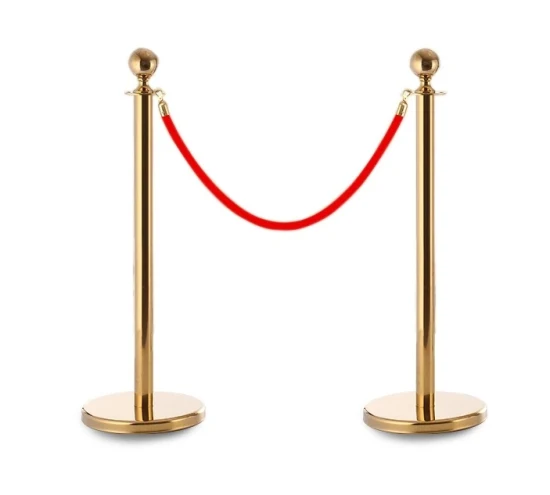 Round Top Queuing Barrier(Golden and Steel)