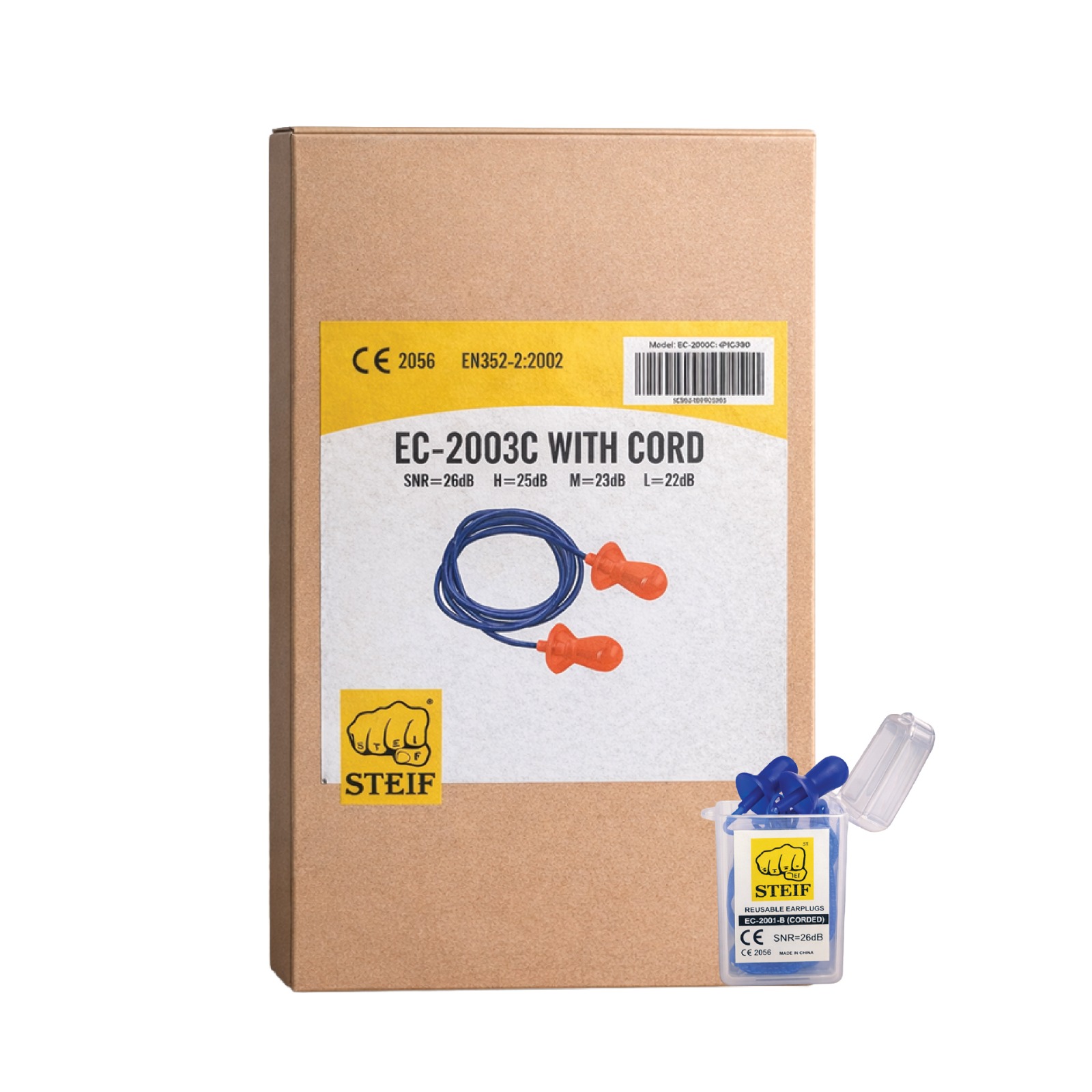 STEIF Bell Shape Silicone Earplug – Reusable (Corded)